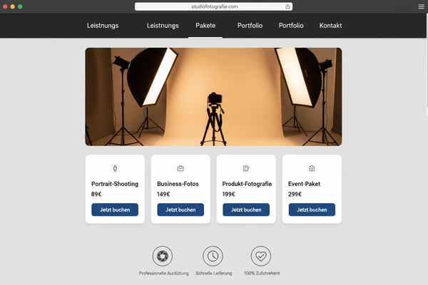 Fotostudio Webshop